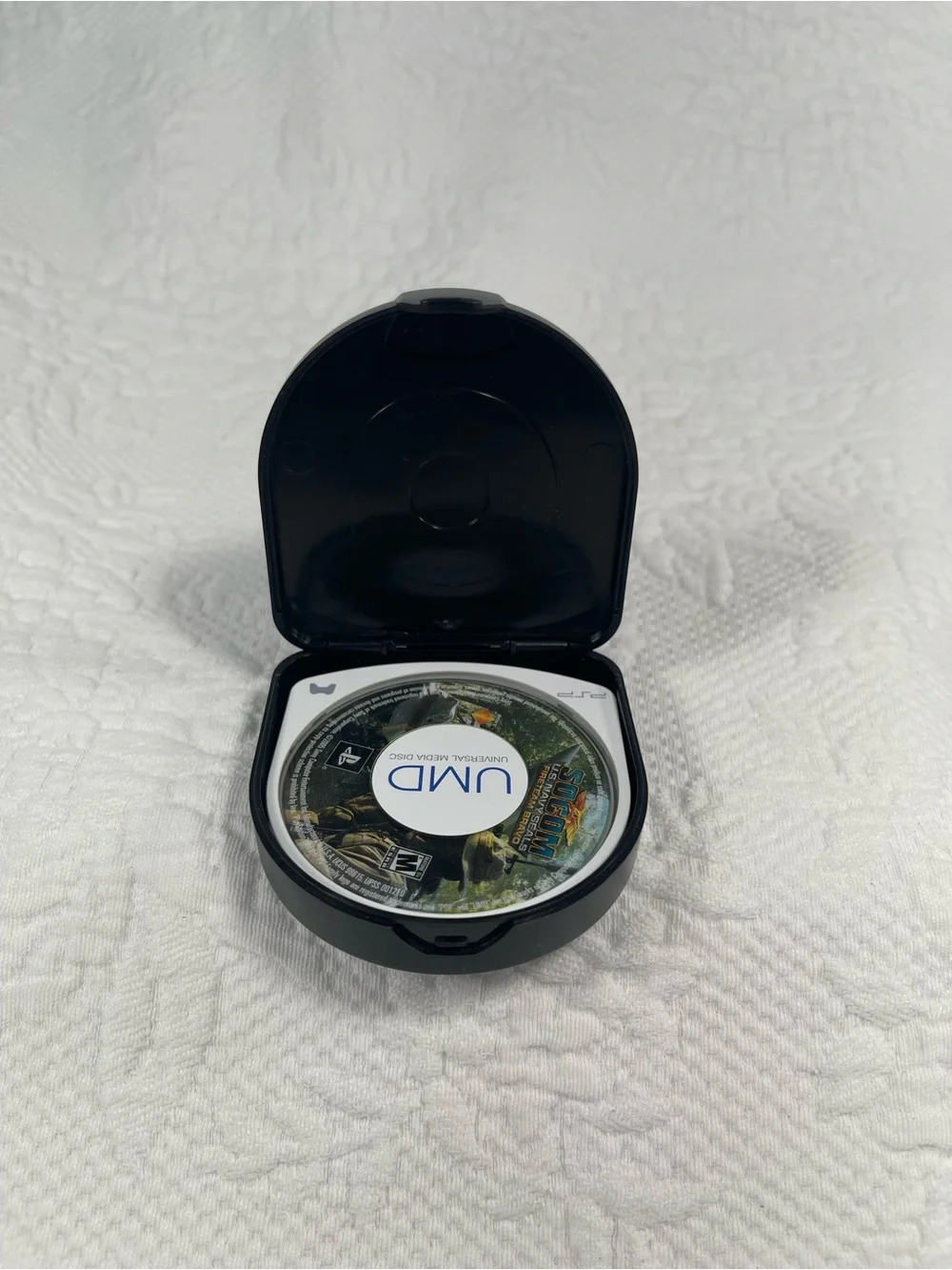 Sony PSP Black UMD Game Case with Two UMD Discs